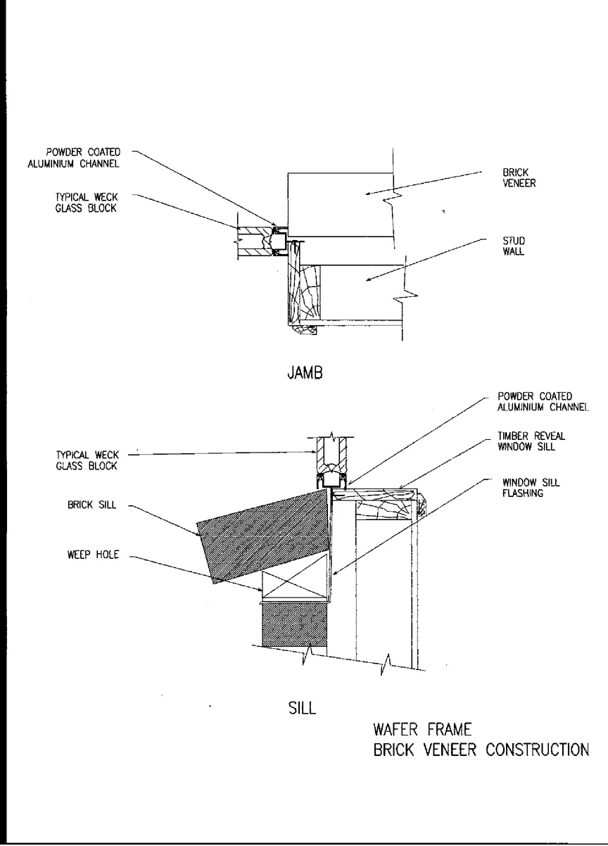 Wafer 1919-50 through Jamb and Sill Details (Australia